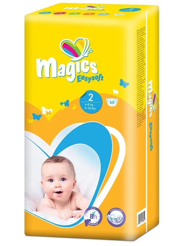 Magics Easysoft Mini bērnu autiņbiksītes 4-8 kg, 60 gb.