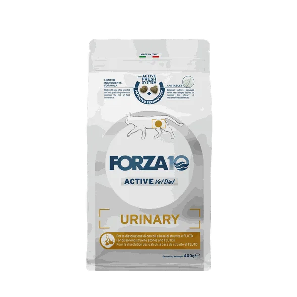 FORZA10 Activet Vetdiet Cat urinary, kaķiem sausā barība, 400 g