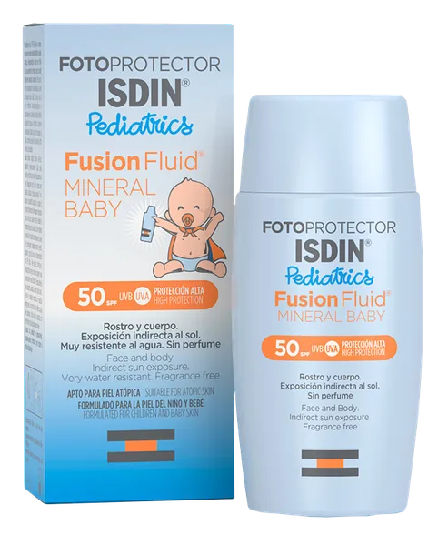 Isdin Fotoprotector Pediatrics SPF 50 mineral baby saules aizsarglīdzeklis, 50 ml