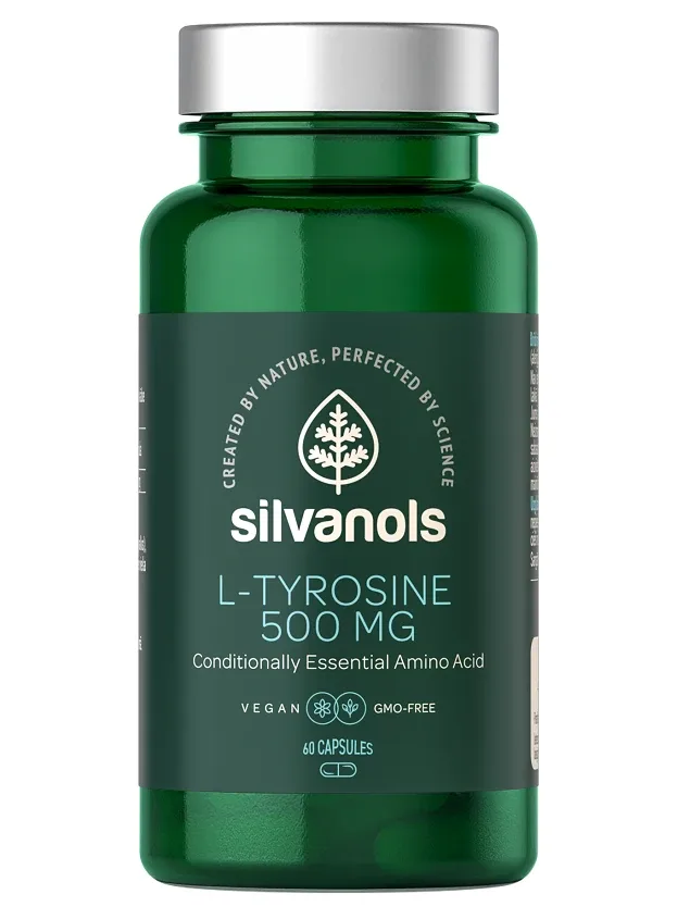 Silvanols L-tyrosine 500 mg kapsulas, 60 gb.