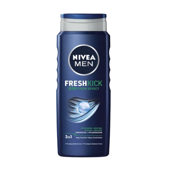 DUŠAS ŽELEJA NIVEA MEN FRESH KICK VĪRIEŠIEM 500ML
