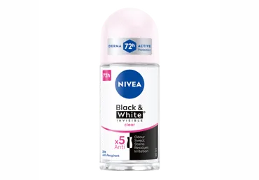 DEZODORANTS NIVEA BLACK&WHITE CLEAR AR RULLĪTI SIEVIETĒM 50ML