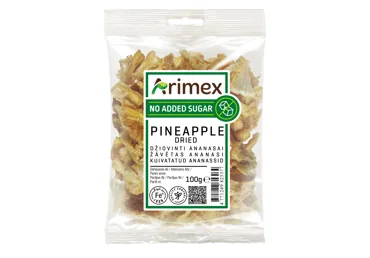 ŽĀVĒTU ANANASU GABALIŅI ARIMEX 100G