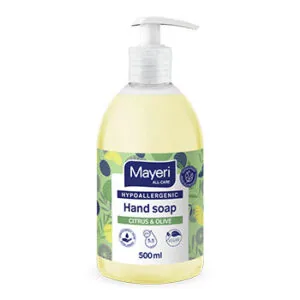 MAYERI HIPOALERĢISKAS ŠĶIDRĀS ZIEPES CITRUS&OLIVE, 500ML