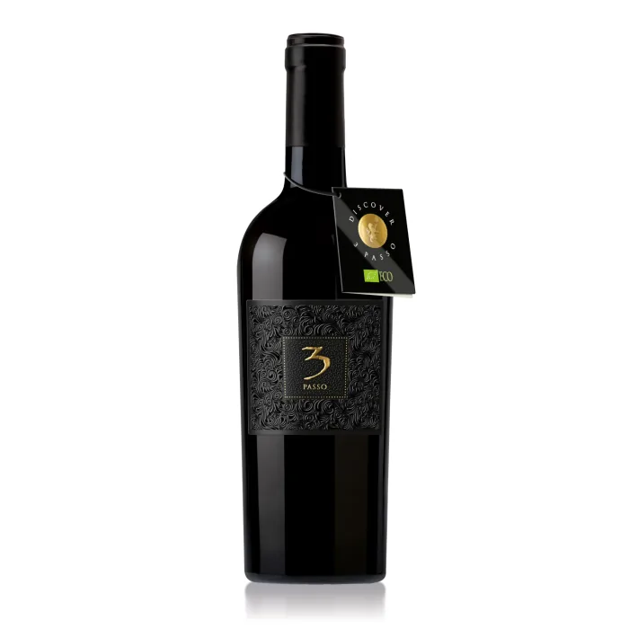 Красное вино 3 Passo Rosso Negroamaro/Primitivo Puglia Organic сухое, 14%, 0,75 л
