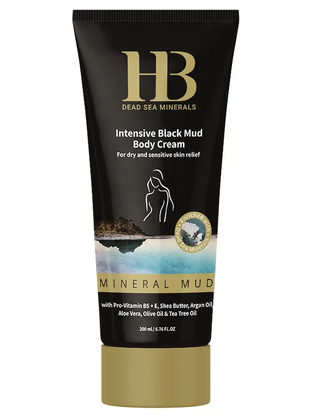 H&B intensīvs melno dubļu ķermeņa krēms, 200 ml