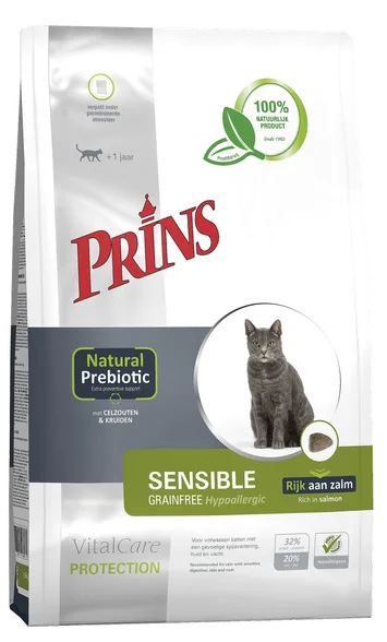 Prins Vitalcare Protection Sensible grainfree hypoallergenic sausā barība, 1,5 kg