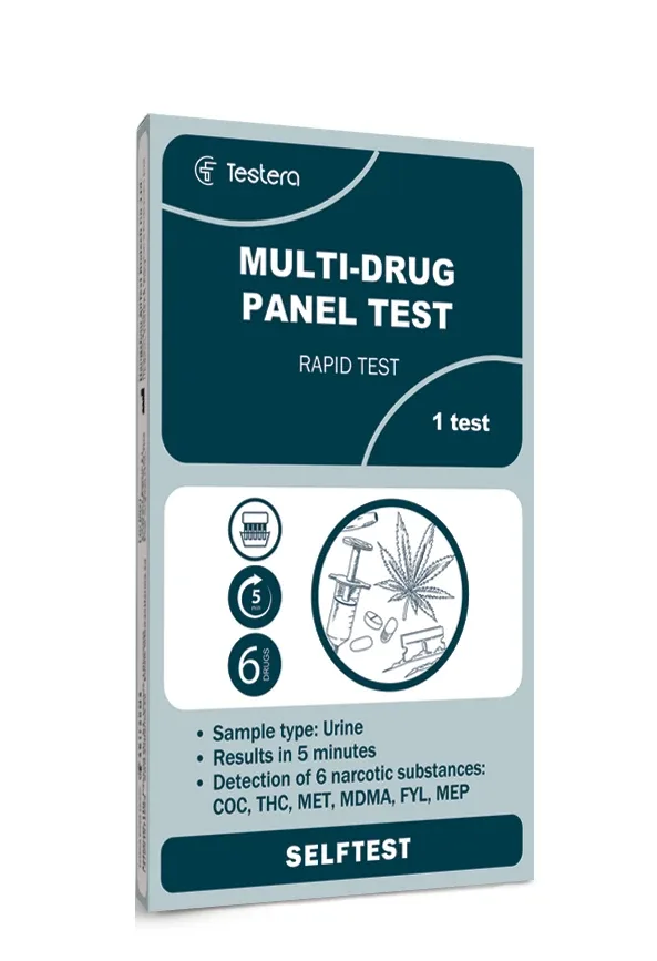 Testera vairāku narkotiku paneļa tests (6 narkotiskās vielas), 1 gb.
