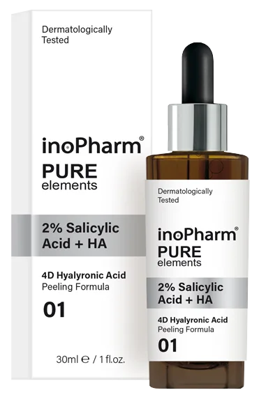 Inopharm 2% salicylic acid + ha pīlings, 30 ml