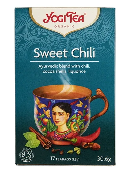 Tēja yogi sweet chili, 17 paciņas