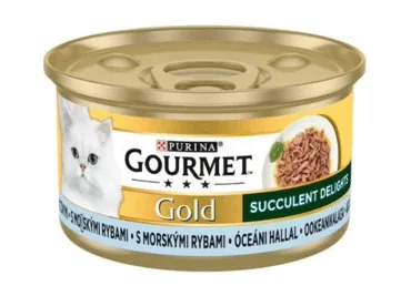 KAĶU KONSERVI GOURM.GOLD SUCCULENT DELIGHT AR ZIVĪM 85G
