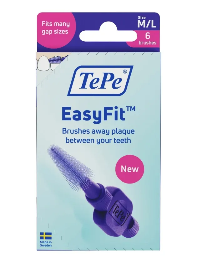 Tepe Easyfit M/L starpzobu birstītes, 6 gb.