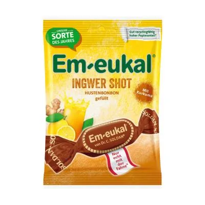 Dr.soldan Em-Eukal Immunstark Ingwer Shot ar kurkumu un C vit. karameles 75 g