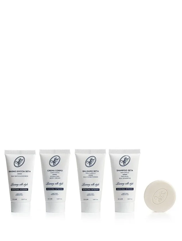 J.and.C. Cosmetici - Lake Como Luxury beauty silk travel set ādai un matiem