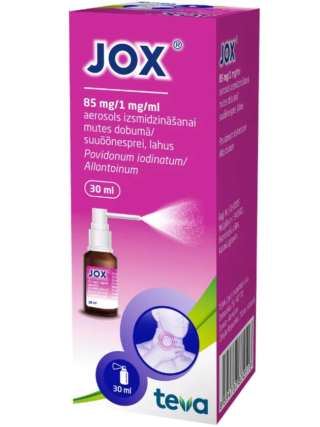 Jox Aerosols izsmidzināšanai mutes dobumā, 30 ml
