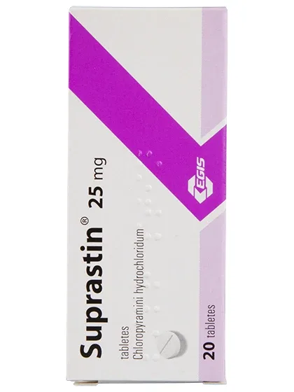Suprastin, 20 tabletes