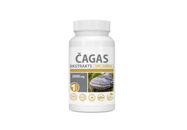 UZTURA BAGĀTINĀTĀJS ČAGAS EKSTRAKTS 2000MG 30GB
