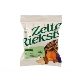 MANDELES MEDŪ GRAUZDĒTAS 100G