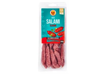 AUKSTI KŪPINĀTAS KLASISKĀS MINI SALAMI DESIŅAS RGK 250G