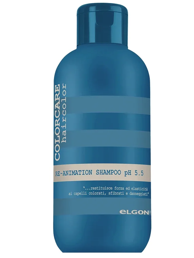 Elgon Colorcare šampūns krāsotiem matiem re-animation shampoo PH 5.5, 300 ml