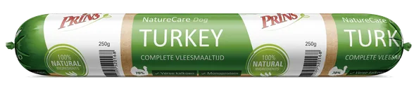 Prins Naturecare Dog Turkey mitrā barība, 250 g