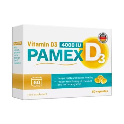Pamex Vitamin D3 4000SV kapsulas N60