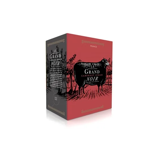 Sarkanvīns Grand Noir Cabernet Sauvignon Shiraz, sauss, 13,5%, bib, 3 l