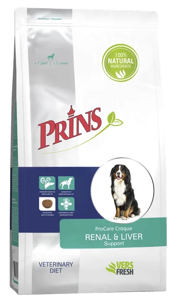 Prins Procare Diet Croque renal&liver support sausā barība, kg