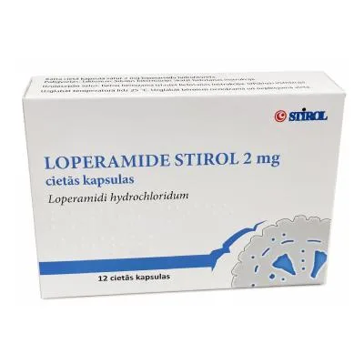 Loperamide stirol 2 mg cietās kapsulas N12