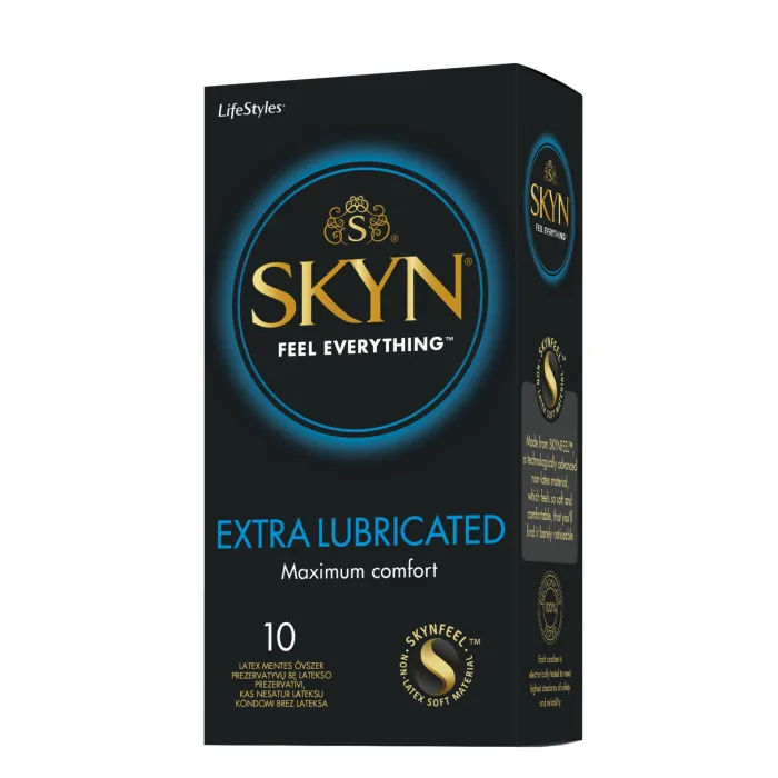 PREZERVATĪVI LIFESTYLES SKYN EXTRA LUBRICATED 10GB