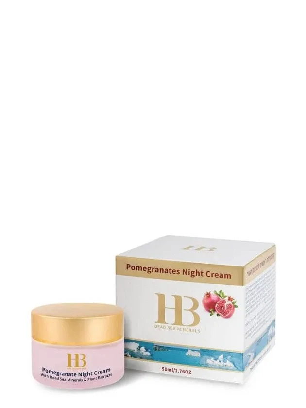 H&B barojošs nakts krēms uz granātābola bāzes, 50 ml