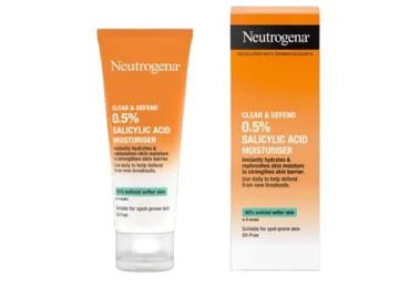NEUTROGENA CLEAR & DEFEND MITRINĀTĀJS AR ATTĪROŠU SALICILSKĀBI, 50ML

