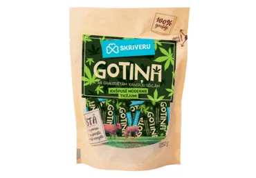 KONFEKTES GOTIŅA AR KAŅEPJU SĒKLĀM SKRĪVERU 250G