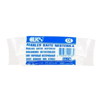 Olko Marles Saite Nesterila 5 m X 7 cm