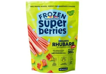 SALDĒTI BIO RABARBERU KUBIŅI 300G