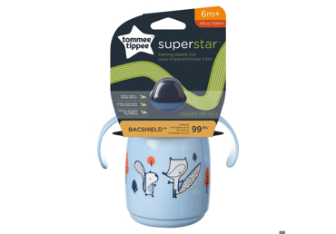 MĀCĪBU KRŪZE TOMMEE TIPPEE 7M+ 300ML ZILA