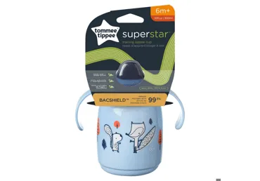 MĀCĪBU KRŪZE TOMMEE TIPPEE 7M+ 300ML ZILA