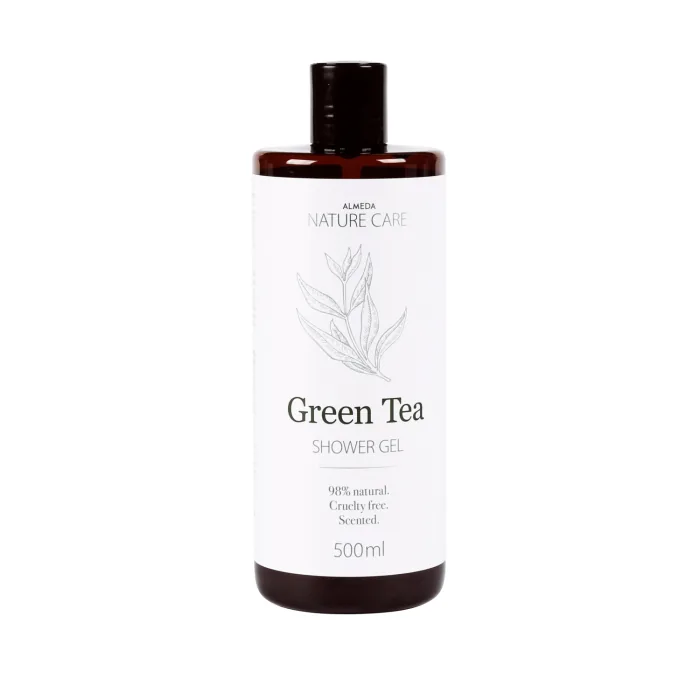 DUŠAS ŽELEJA ALMEDA NATURE CARE AR ZAĻĀS TĒJAS AROMĀTU 500ML