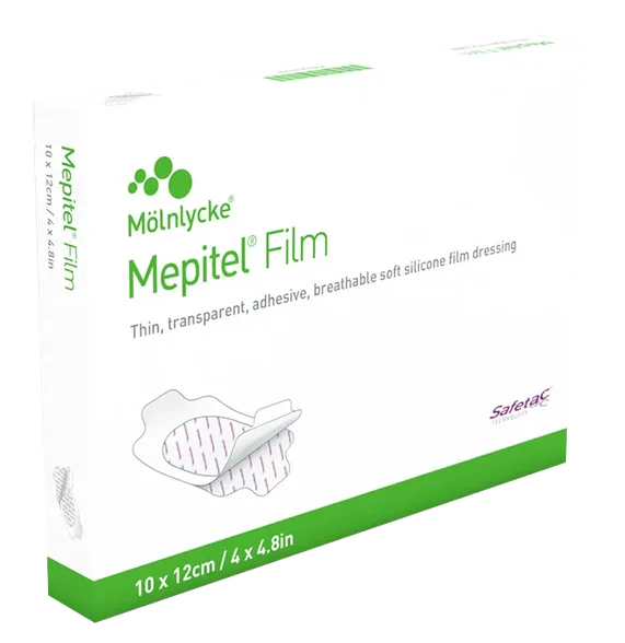 Mepitel Film 10 x 12 cm sterils brūču pārsējs, 10 gab.