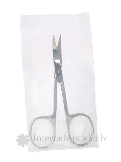 Šķēres ienadžu - liektas 9 cm, 1 gb.