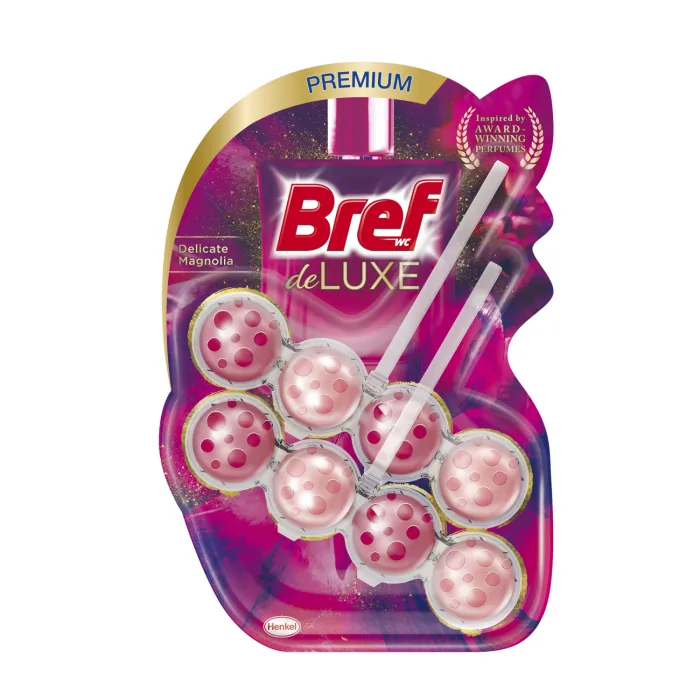 TUALETES BLOKS BREF DELUXE DELICATE MAGNOLIA 2X50G