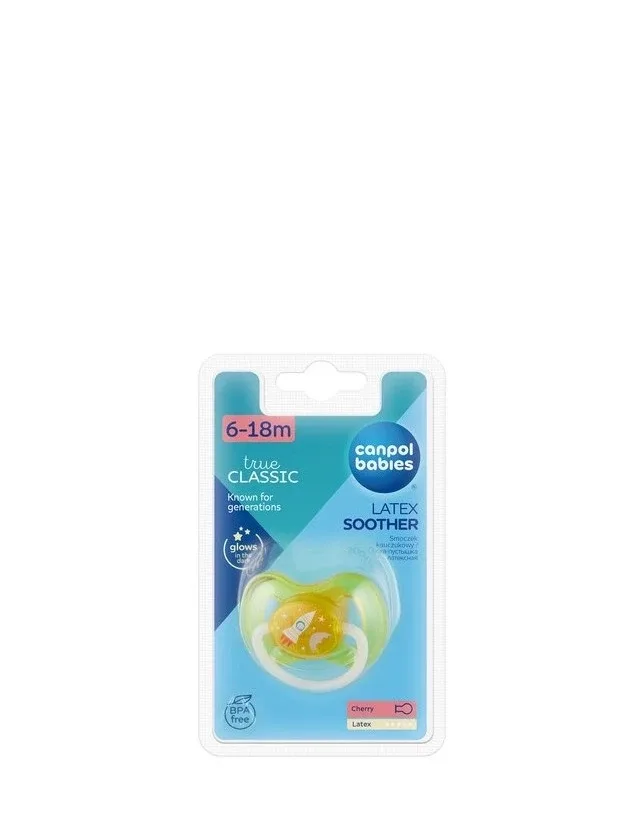 Canpol Kosmo Lateksa, apaļš māneklis 6-18 m (dzeltens), 1 gb.
