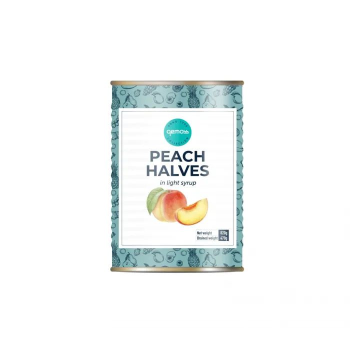 PERSIKU PUSĪTES GEMOSS SĪRUPĀ 820G/470G