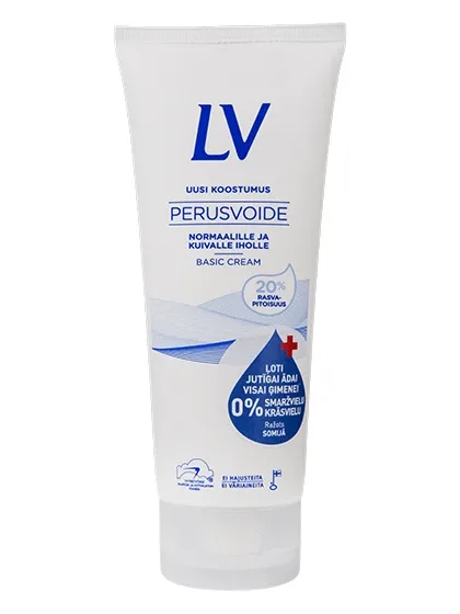 LV pamatkrēms ķermenim jutīgai ādai, 200 ml