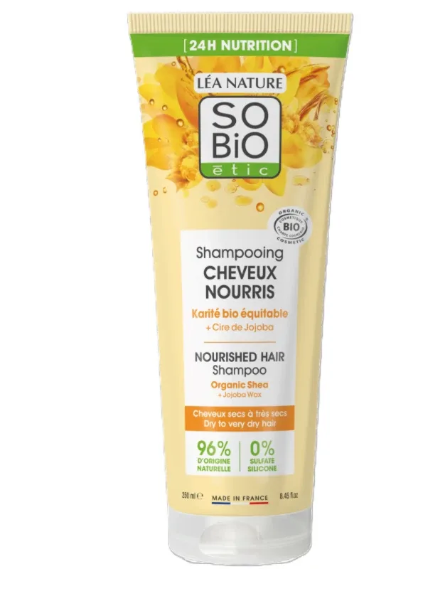 So BIO organiskais barojošais šampūns ar šī sviestu, 250 ml