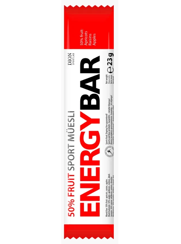Dion Sportlab Energy Bar ar aprikožu garšu, 23 g