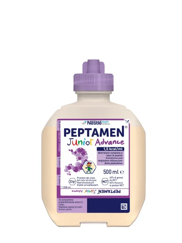 Nestle Peptamen Junior Advance neutral pārtika medicīniskiem nolūkiem, 500 ml