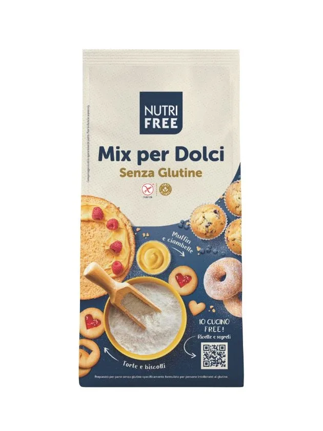 Nutrifree Mix Per Dolci bezglutēna miltu maisījums kūkām, 1000 g