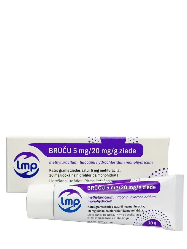 Brūču 5 mg/20 mg/G ziede, 30 g
