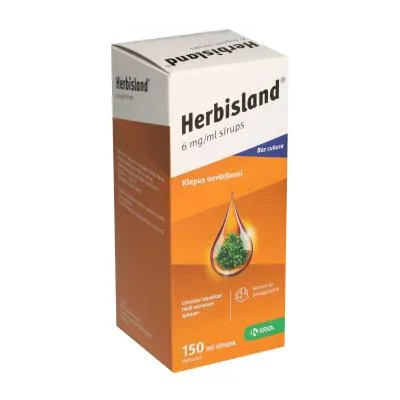 Herbisland 6 mg/ml sīrups 150 ml